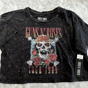 Bluenotes Gun N’ Roses Crop Top